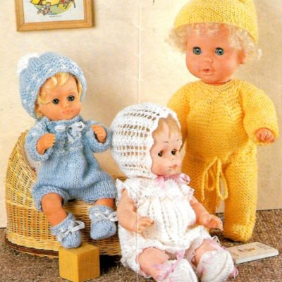 435 VINTAGE DOLL KNITTING PATTERN