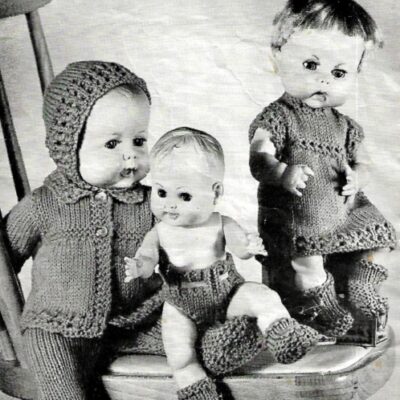 973 VINTAGE DOLL KNITTING PATTERN