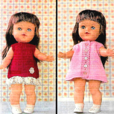 641 VINTAGE DOLL KNITTING PATTERN