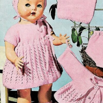 8014 VINTAGE DOLL KNITTING PATTERN