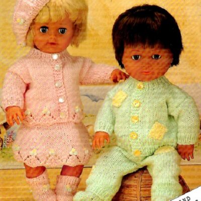 7112 VINTAGE DOLL KNITTING PATTERN