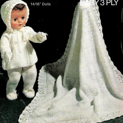 5443 VINTAGE DOLL KNITTING PATTERN