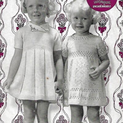 KNITPAT 432 VINTAGE KNITTING PATTERN