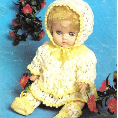 1230 VINTAGE DOLL KNITTING PATTERN