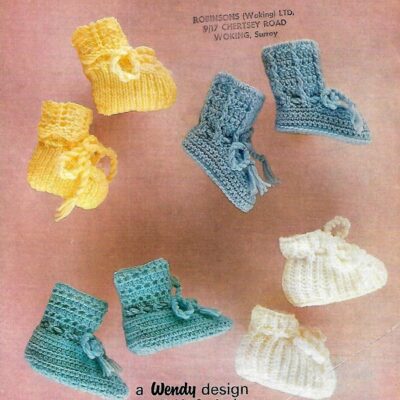 PETER PAN P229 VINTAGE KNIT/CROCHET PATTERN