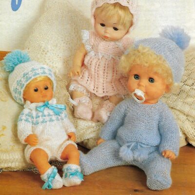 JX115 VINTAGE DOLL KNITTING PATTERN
