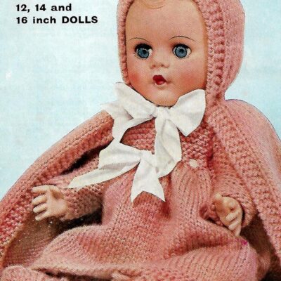 3796 VINTAGE DOLL KNITTING PATTERN