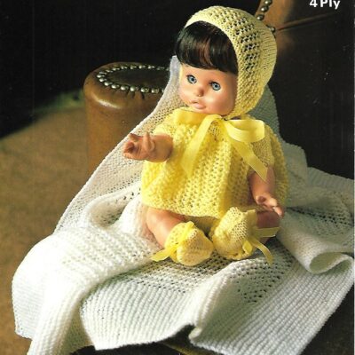 M1803 VINTAGE DOLL KNITTING PATTERN
