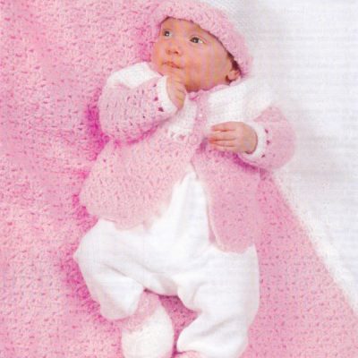ROSE LAYETTE CROCHET PATTERN