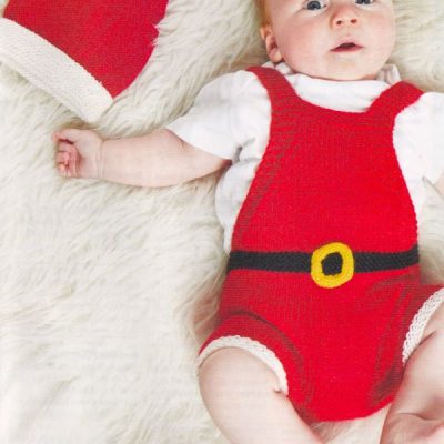 SANTA ROMPER KNITTING PATTERN
