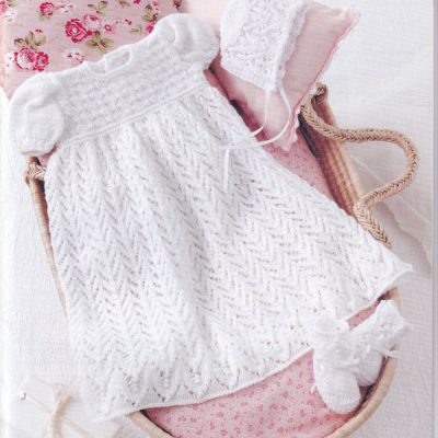 LIGHT & LACY CHRISTENING SET KNITTING PATTERN