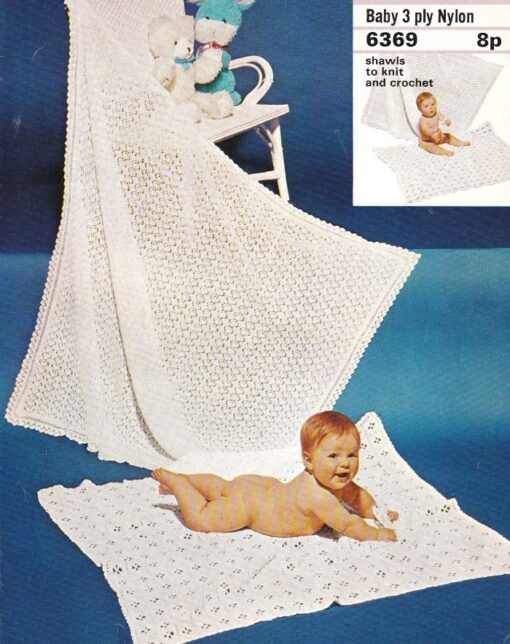 6369 VINTAGE KNITTING/CROCHET PATTERN