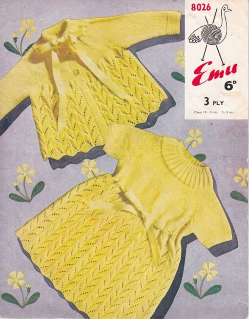 8026 VINTAGE KNITTING PATTERN