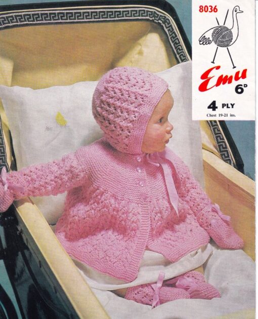 8036 VINTAGE KNITTING PATTERN